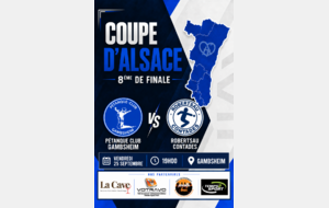 8eme de finale Coupe d'Alsace
