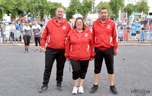 Nos champions du Bas-Rhin doublette mixte 2024
De gauche à droite: 
Jeff Mansuy (coach) / Laetitia Hirsch / Fabrice Hirsch