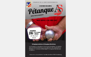 CONCOURS DES AS au boulodrome de Strasbourg